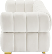 Load image into Gallery viewer, Gwen Cream Velvet Loveseat
