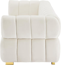 Load image into Gallery viewer, Gwen Cream Velvet Sofa
