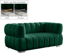 Load image into Gallery viewer, Gwen Green Velvet Loveseat
