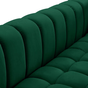 Gwen Green Velvet Loveseat