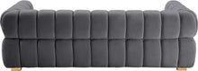 Load image into Gallery viewer, Gwen Grey Velvet Sofa
