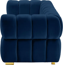 Load image into Gallery viewer, Gwen Navy Velvet Loveseat
