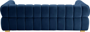 Gwen Navy Velvet Sofa