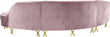 Load image into Gallery viewer, Serpentine Pink Velvet 3pc. Sectional
