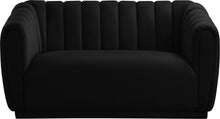 Load image into Gallery viewer, Dixie Black Velvet Loveseat
