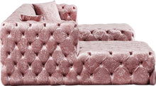 Load image into Gallery viewer, Coco Pink Velvet 3pc. Sectional (3 Boxes)
