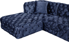 Load image into Gallery viewer, Coco Navy Velvet 3pc. Sectional (3 Boxes)
