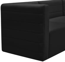 Load image into Gallery viewer, Quincy Black Velvet Modular Armless Chair
