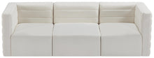 Load image into Gallery viewer, Quincy Cream Velvet Modular Sofa
