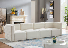 Load image into Gallery viewer, Quincy Cream Velvet Modular Sofa
