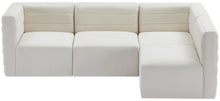 Load image into Gallery viewer, Quincy Cream Velvet Modular Sectional
