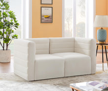 Load image into Gallery viewer, Quincy Cream Velvet Modular Sofa
