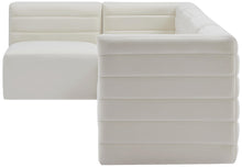 Load image into Gallery viewer, Quincy Cream Velvet Modular Sectional
