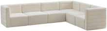 Load image into Gallery viewer, Quincy Cream Velvet Modular Sectional
