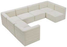 Load image into Gallery viewer, Quincy Cream Velvet Modular Sectional
