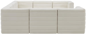 Quincy Cream Velvet Modular Sectional