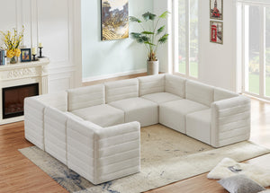 Quincy Cream Velvet Modular Sectional