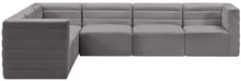 Load image into Gallery viewer, Quincy Grey Velvet Modular Sectional
