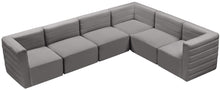 Load image into Gallery viewer, Quincy Grey Velvet Modular Sectional
