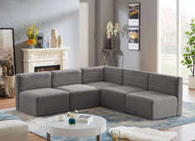 Load image into Gallery viewer, Quincy Grey Velvet Modular Sectional
