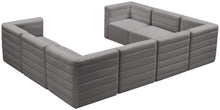 Load image into Gallery viewer, Quincy Grey Velvet Modular Sectional
