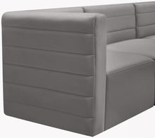 Load image into Gallery viewer, Quincy Grey Velvet Modular Sofa
