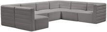 Load image into Gallery viewer, Quincy Grey Velvet Modular Sectional
