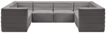 Load image into Gallery viewer, Quincy Grey Velvet Modular Sectional
