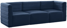 Load image into Gallery viewer, Quincy Navy Velvet Modular Sofa
