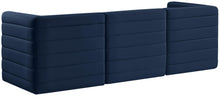 Load image into Gallery viewer, Quincy Navy Velvet Modular Sofa
