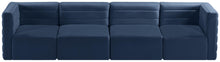 Load image into Gallery viewer, Quincy Navy Velvet Modular Sofa
