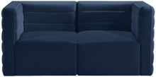 Load image into Gallery viewer, Quincy Navy Velvet Modular Sofa
