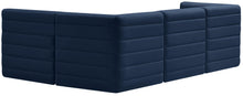 Load image into Gallery viewer, Quincy Navy Velvet Modular Sectional
