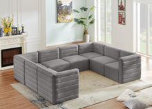 Load image into Gallery viewer, Quincy Grey Velvet Modular Sectional
