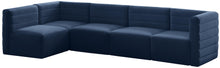 Load image into Gallery viewer, Quincy Navy Velvet Modular Sectional
