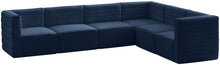 Load image into Gallery viewer, Quincy Navy Velvet Modular Sectional
