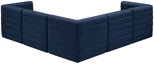 Quincy Navy Velvet Modular Sectional