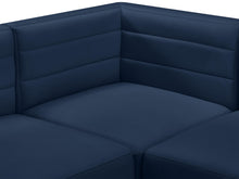 Load image into Gallery viewer, Quincy Navy Velvet Modular Sectional
