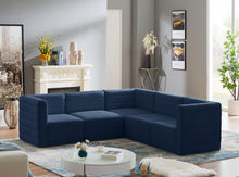 Load image into Gallery viewer, Quincy Navy Velvet Modular Sectional
