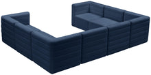 Load image into Gallery viewer, Quincy Navy Velvet Modular Sectional
