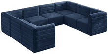 Load image into Gallery viewer, Quincy Navy Velvet Modular Sectional
