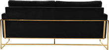 Load image into Gallery viewer, Mila Black Velvet Sofa
