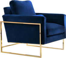 Load image into Gallery viewer, Mila Navy Velvet Chair
