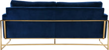 Load image into Gallery viewer, Mila Navy Velvet Sofa
