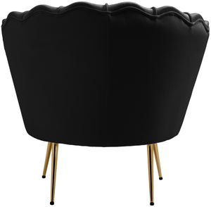 Gardenia Black Velvet Chair