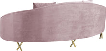 Load image into Gallery viewer, Serpentine Pink Velvet Sofa
