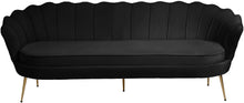 Load image into Gallery viewer, Gardenia Black Velvet Sofa
