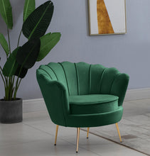 Load image into Gallery viewer, Gardenia Green Velvet Chair
