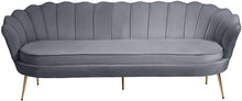Load image into Gallery viewer, Gardenia Grey Velvet Sofa
