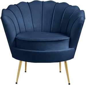 Gardenia Navy Velvet Chair